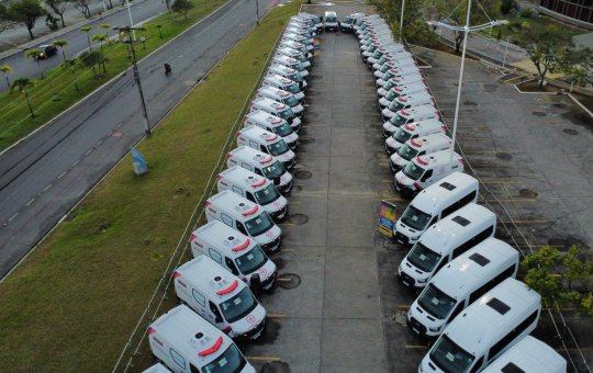 Bahia recebe 59 ambulâncias para reforçar atendimento no interior do estado