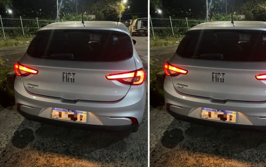 Carro roubado é recuperado pela Polícia Militar na região da Lapinha