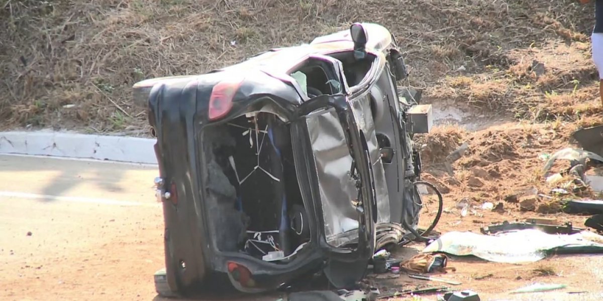 Homem perde controle de veículo a caminho da prova do Detran