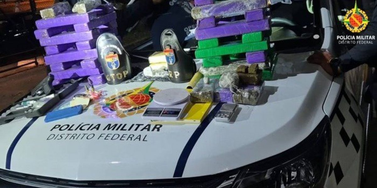 Homem é preso por tráfico de drogas em estacionamento de UPA em Ceilândia