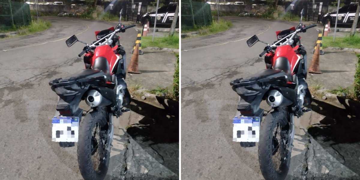 Polícia Militar apreende motocicleta adulterada na San Martin