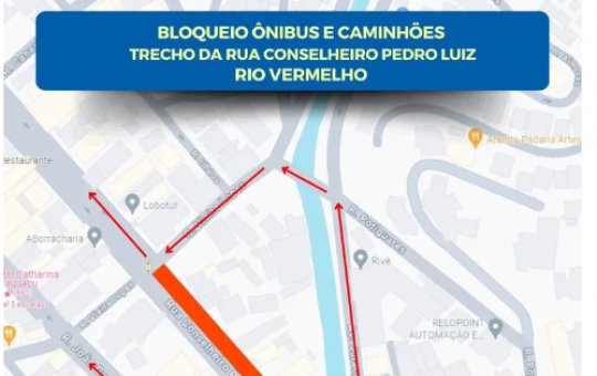 Trânsito no Rio Vermelho é impactado por interdição para obras