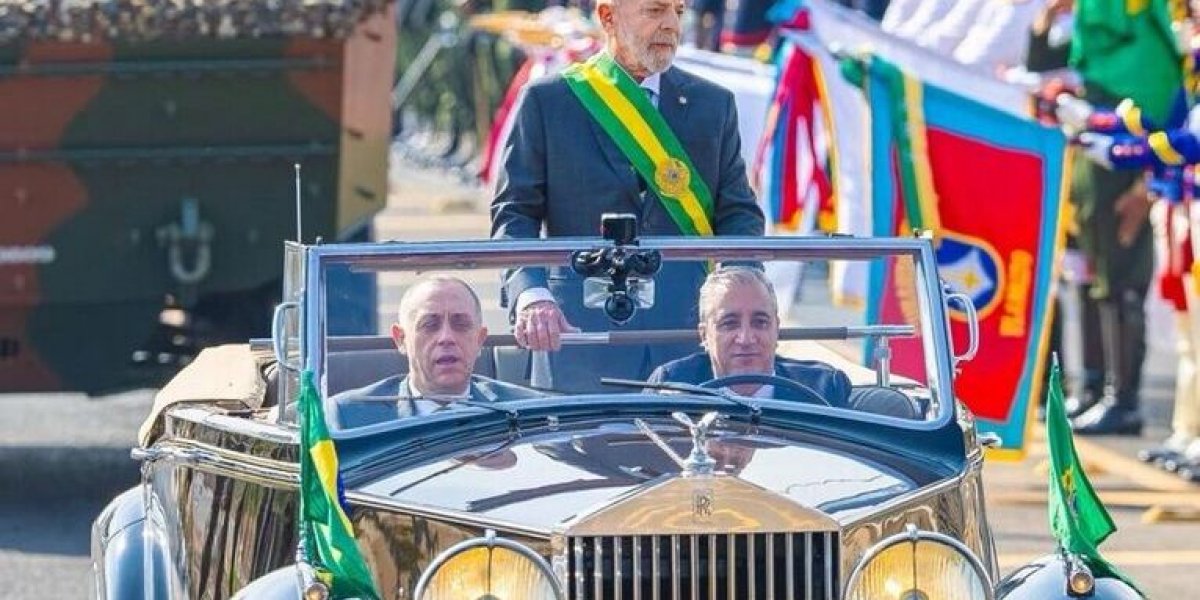 Lula e outras autoridades participam do desfile de 7 de setembro em Brasília