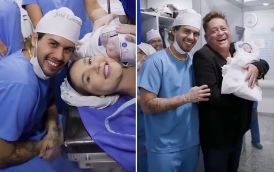 Poliana Rocha compartilha maratona de Leonardo para ver neto nascer