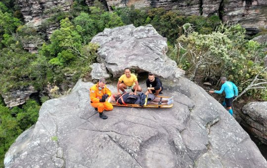 Turista francês sofre traumatismo craniano em trilha na Chapada Diamantina
