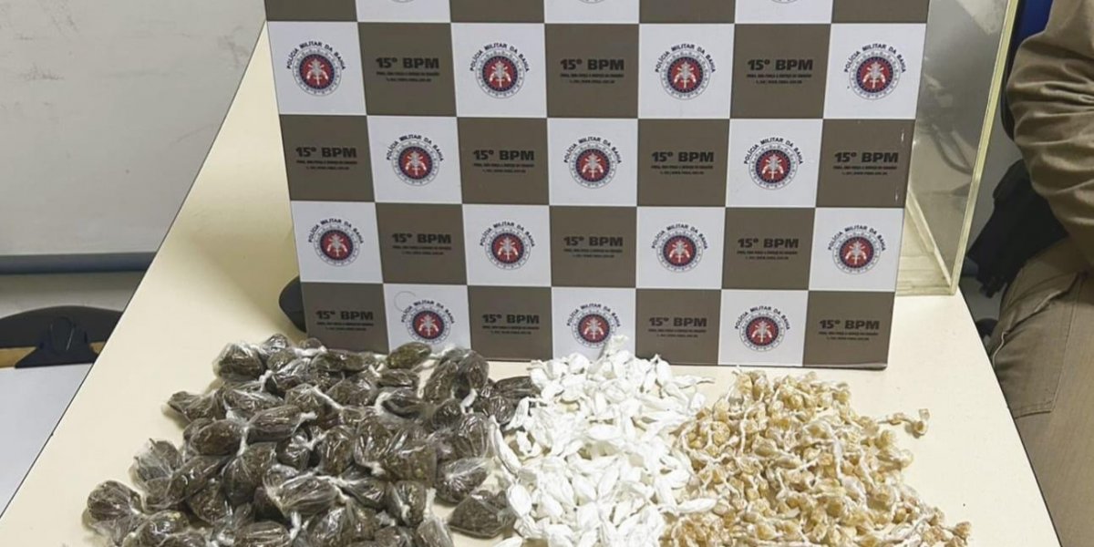 Policiais militares apreendem drogas no município de Itajuípe