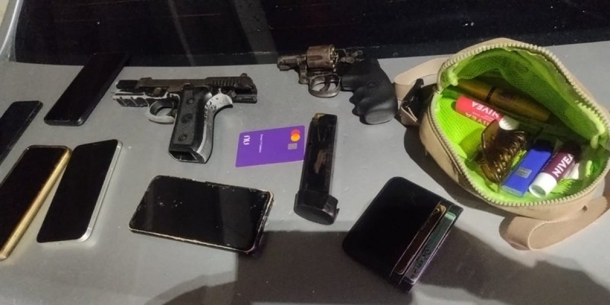 Polícia prende suspeitos de assaltos e recupera carro roubado na Graça