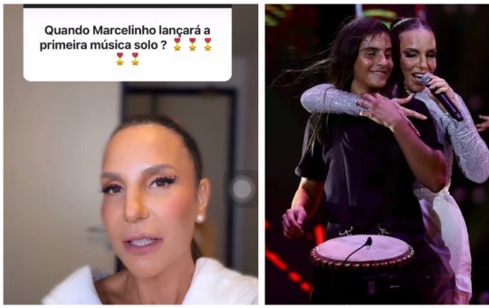 Veveta se derrete ao falar do futuro do filho na música