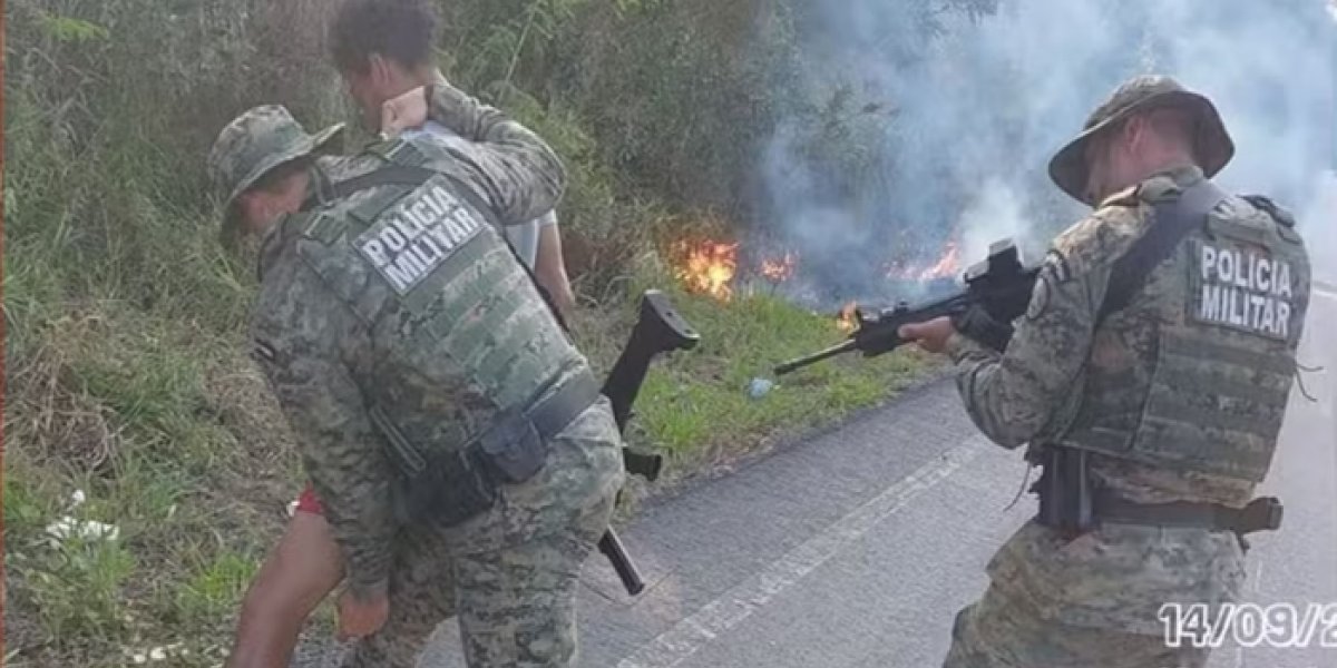 Homem é preso em flagrante após atear fogo em vegetação na Bahia