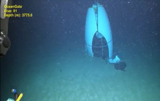 Imagem inédita do submarino Titan, que implodiu no fundo do oceano, é revelada