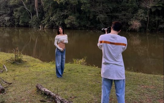 Luan Santana compartilha exame de ultrassom do filho com Jade Magalhães