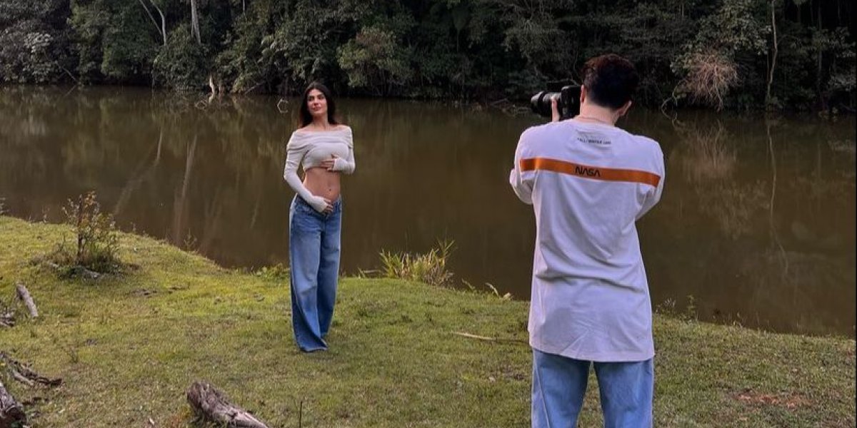 Luan Santana compartilha exame de ultrassom do filho com Jade Magalhães