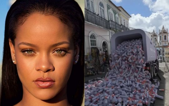 Rihanna anuncia chegada da Fenty Skin no Brasil com vídeo no Pelourinho