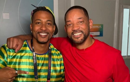 Sósia baiano realiza sonho e conhece Will Smith