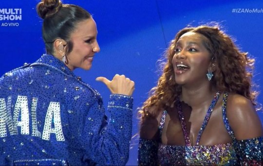Iza se apresenta no Rock in Rio e recebe Ivete Sangalo no palco