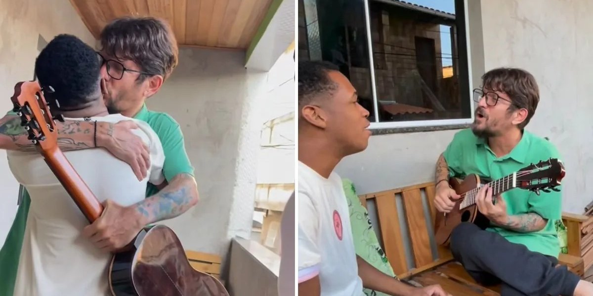 Saulo faz surpresa para o influenciador baiano Gabriel Randal; veja vídeo