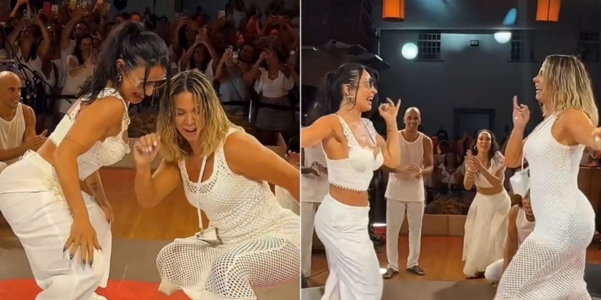 Scheila Carvalho e Carla Perez dançam em show de Xanddy Harmonia; veja vídeo