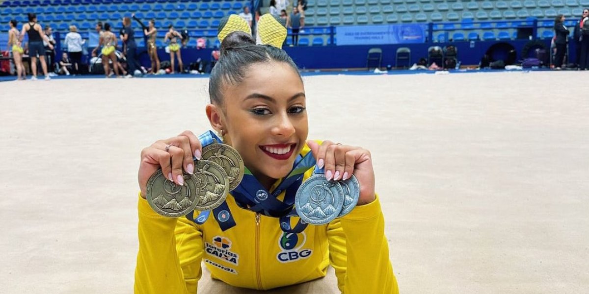 Babi Domingos brilha na abertura do Campeonato Brasileiro de Ginástica Rítmica