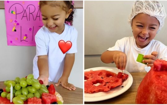 Parabéns Liz! Filha de Lore Improta celebra 3 anos com bolo criativo