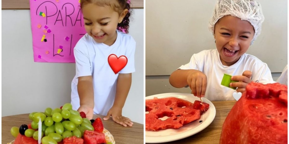 Parabéns Liz! Filha de Lore Improta celebra 3 anos com bolo criativo