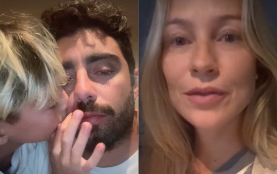 Scooby recebe carinho do filho após desabafo de Luana Piovani sobre criação dele