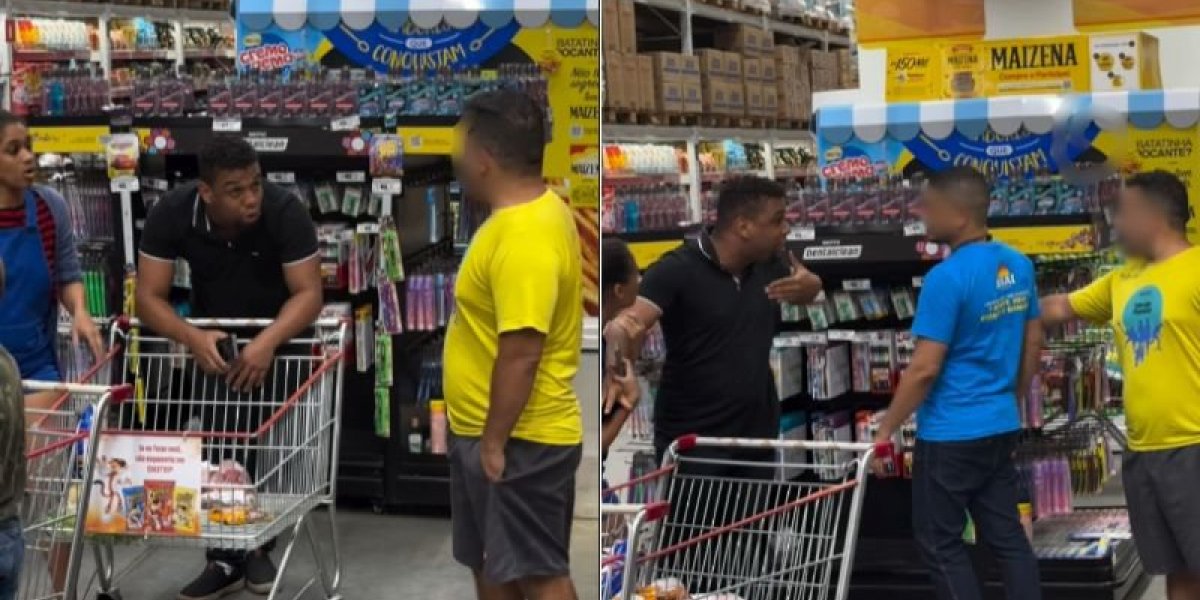 Homem é acusado de racismo em fila de mercado