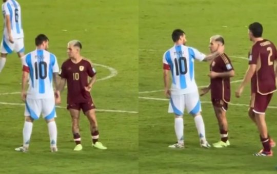 Messi se envolve em confusão com jogador do Campeonato Brasileiro