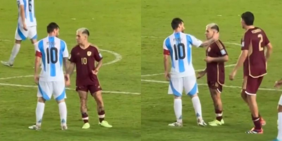 Messi se envolve em confusão com jogador do Campeonato Brasileiro