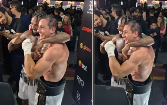 Após luta com muitas provocações, Nego do Borel e Luiz Mesquita fazem as pazes