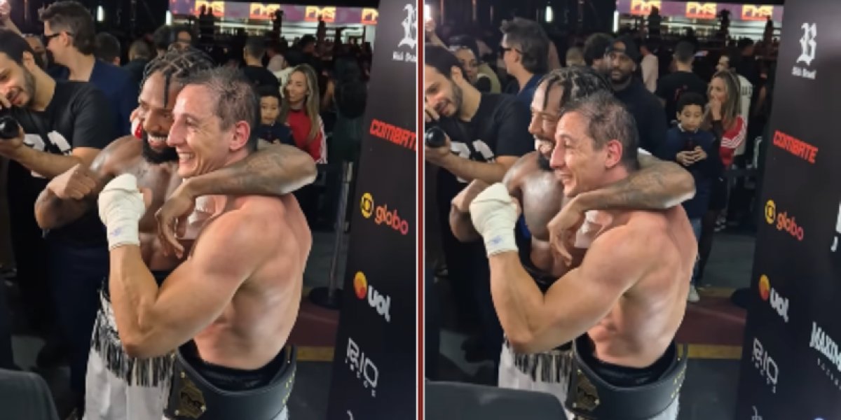 Após luta com muitas provocações, Nego do Borel e Luiz Mesquita fazem as pazes