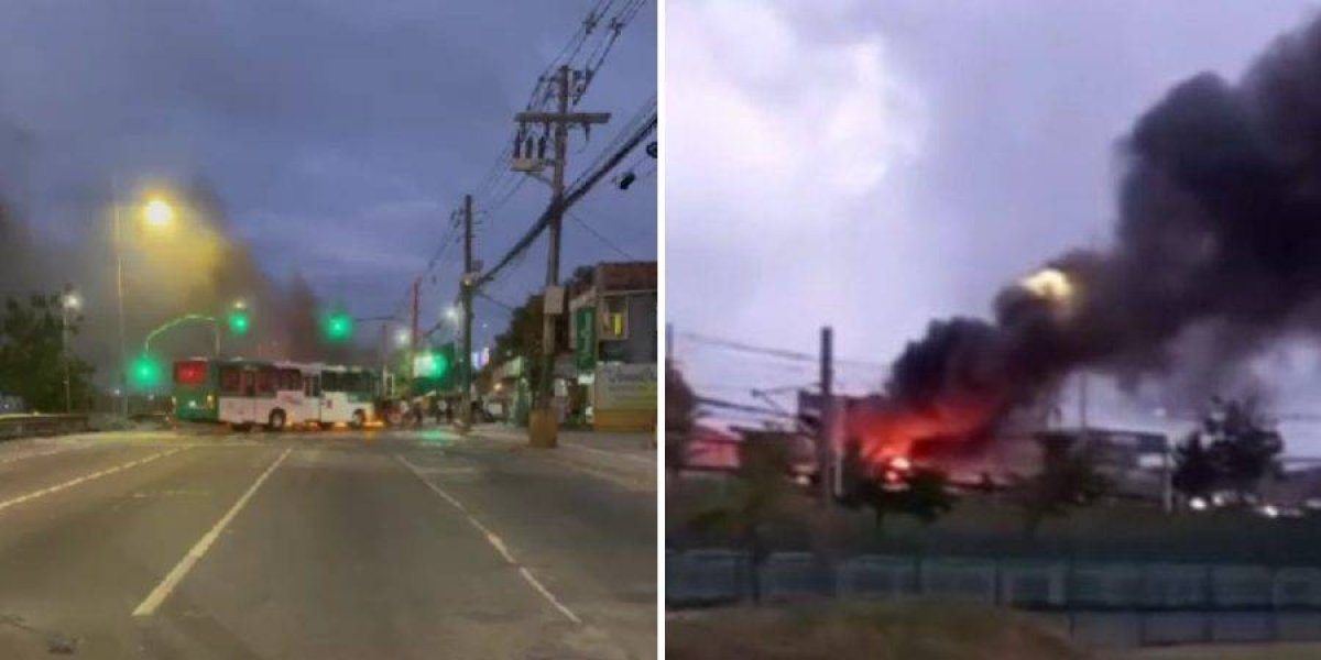 Protesto de moradores deixa trânsito parado na Avenida Paralela