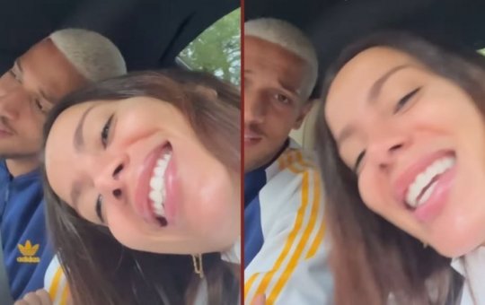 Anitta compartilhou videos em meio a trilha com namorado, ex-jogador do Flamengo