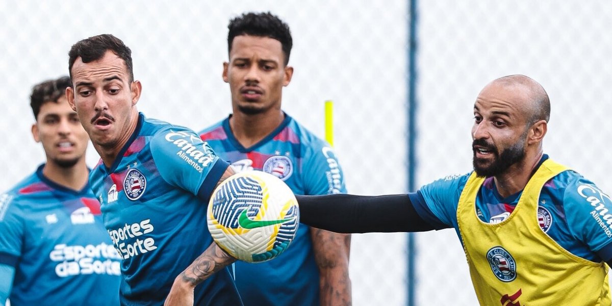 Bahia realiza treino tático visando duelo contra o Cruzeiro, em Belo Horizonte