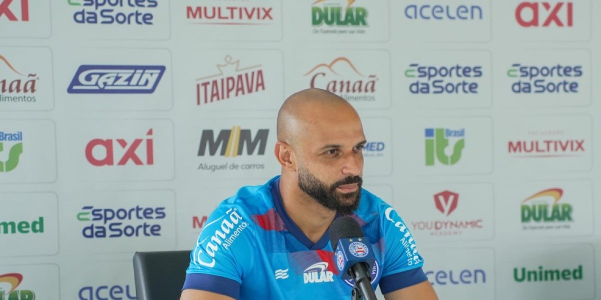 Thaciano projeta "um Bahia forte" em confronto direto contra o Cruzeiro