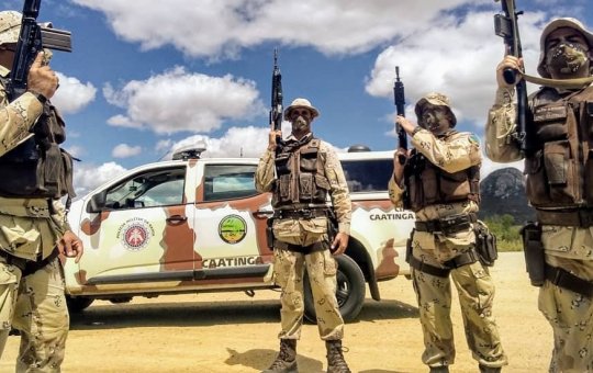 Militares da Caatinga chegam a Salvador para a Operação Hórus