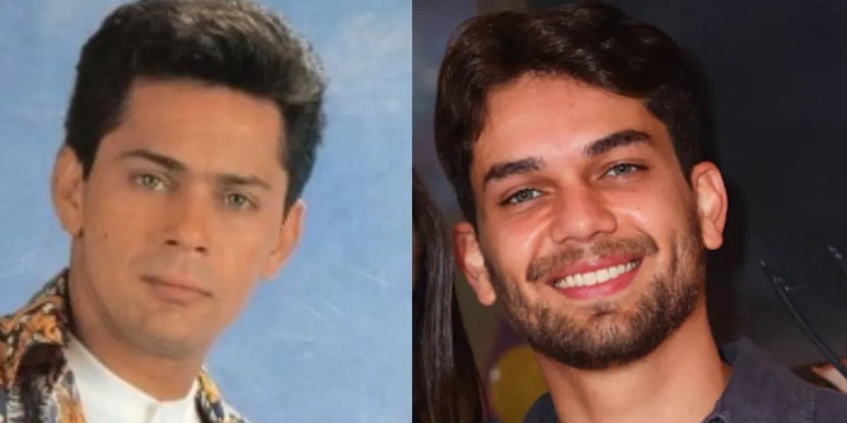 Em festa de Maria Flor, filho de Leonardo chama a atenção por semelhança com pai