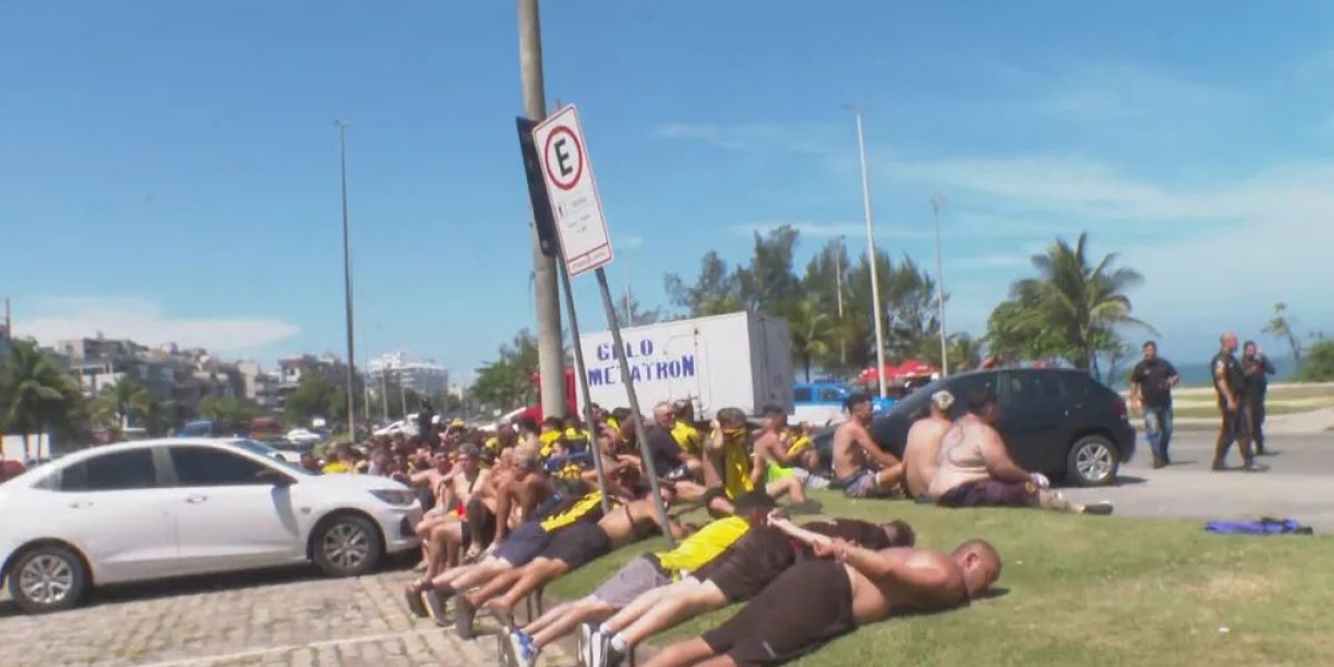Conflito entre torcedores do Peñarol e brasileiros deixa feridos no Rio