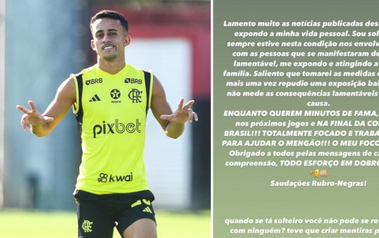 Atacante do Flamengo, Matheus Gonçalves se pronuncia sobre suposta traição