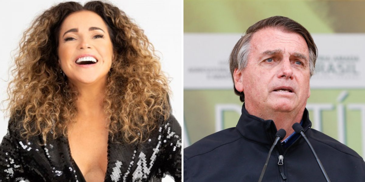 Daniela Mercury notifica X para excluir post de Bolsonaro com informação falsa