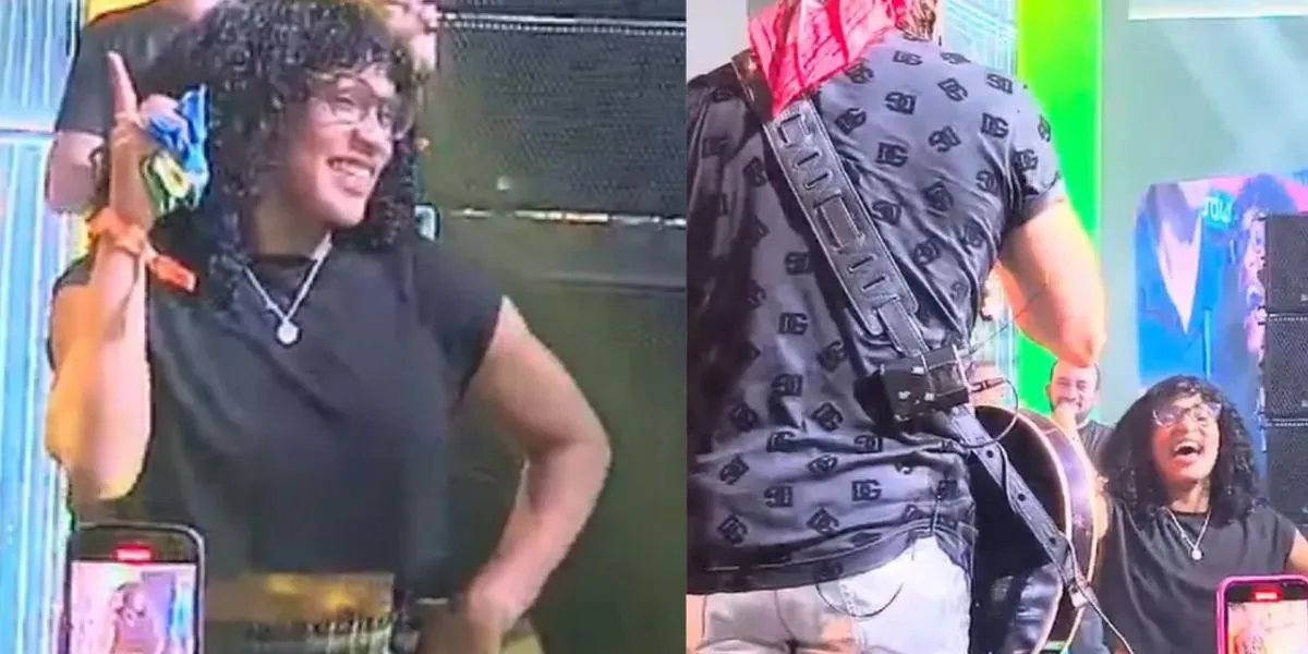 Rebeca Andrade curte show de Bell Marques durante viagem a Bahia