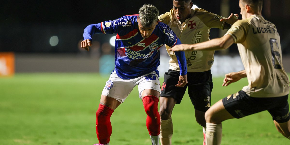 Bahia é derrotado pelo Vasco e segue se distanciando do G6