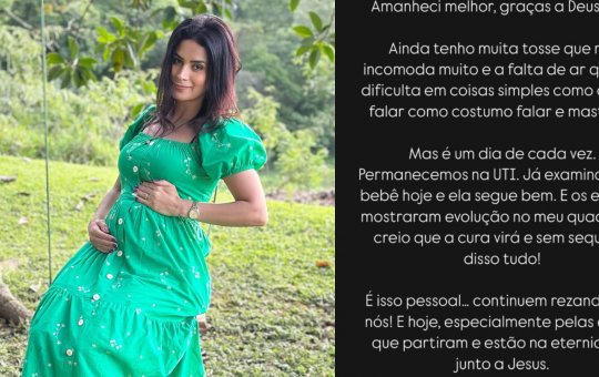 Grávida, ex-apresentadora da Band posta desabafo ao ser internada na UTI