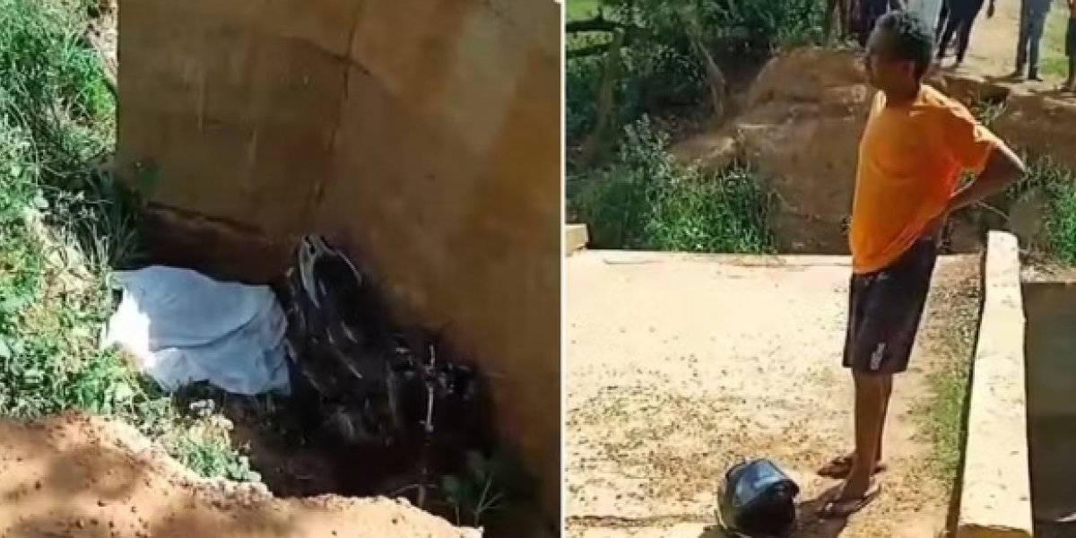 Homem morre após tentar atravessar ponte interditada no interior da Bahia