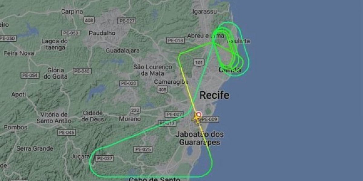 Avião decola, passa uma hora no ar e pousa após problemas técnicos em Recife