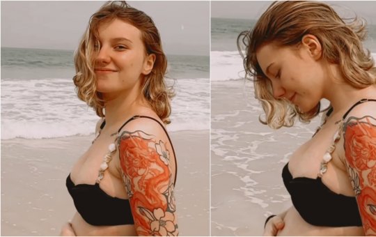 Com câncer, Isabel Veloso mostra evolução da gravidez aos 6 meses