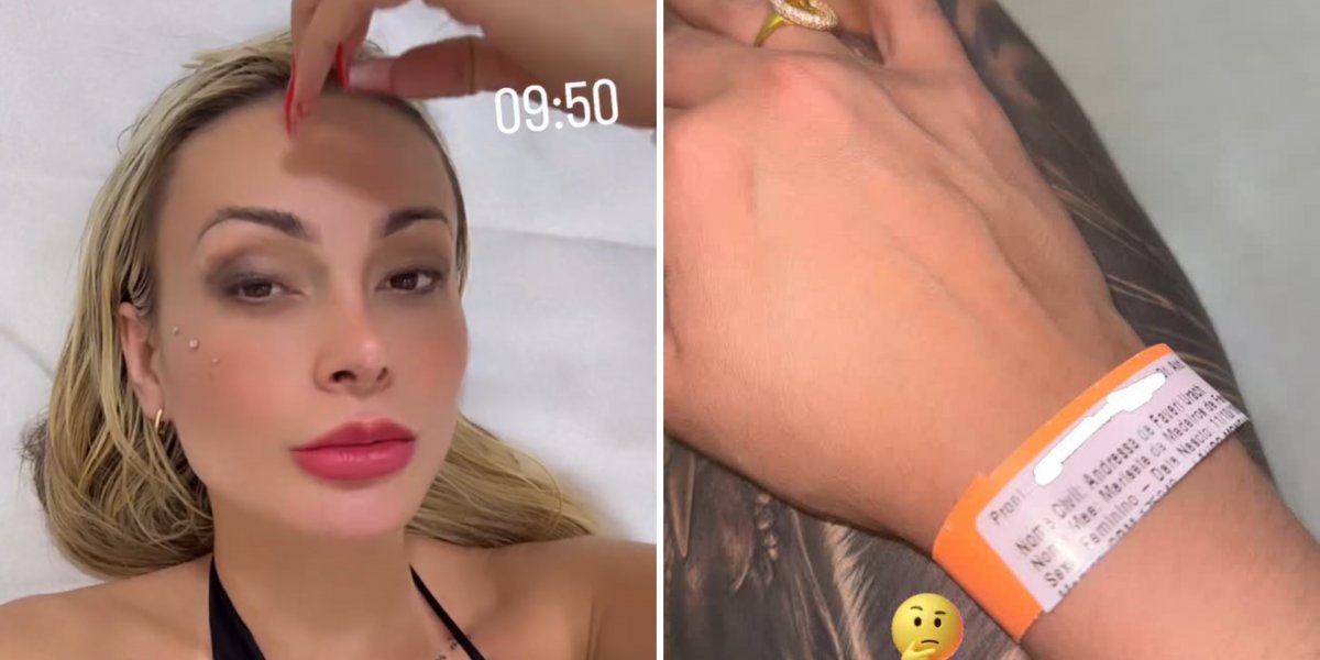 "Vai aprontar? É isso que dá", diz Andressa Urach ao ser medicada por dor pélvica após filmagem com 8 homens