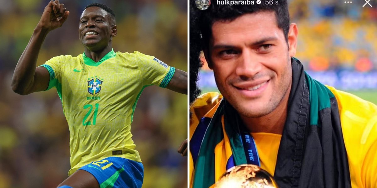 Após confusão com Luiz Henrique, Hulk posta foto com camisa da seleção brasileira