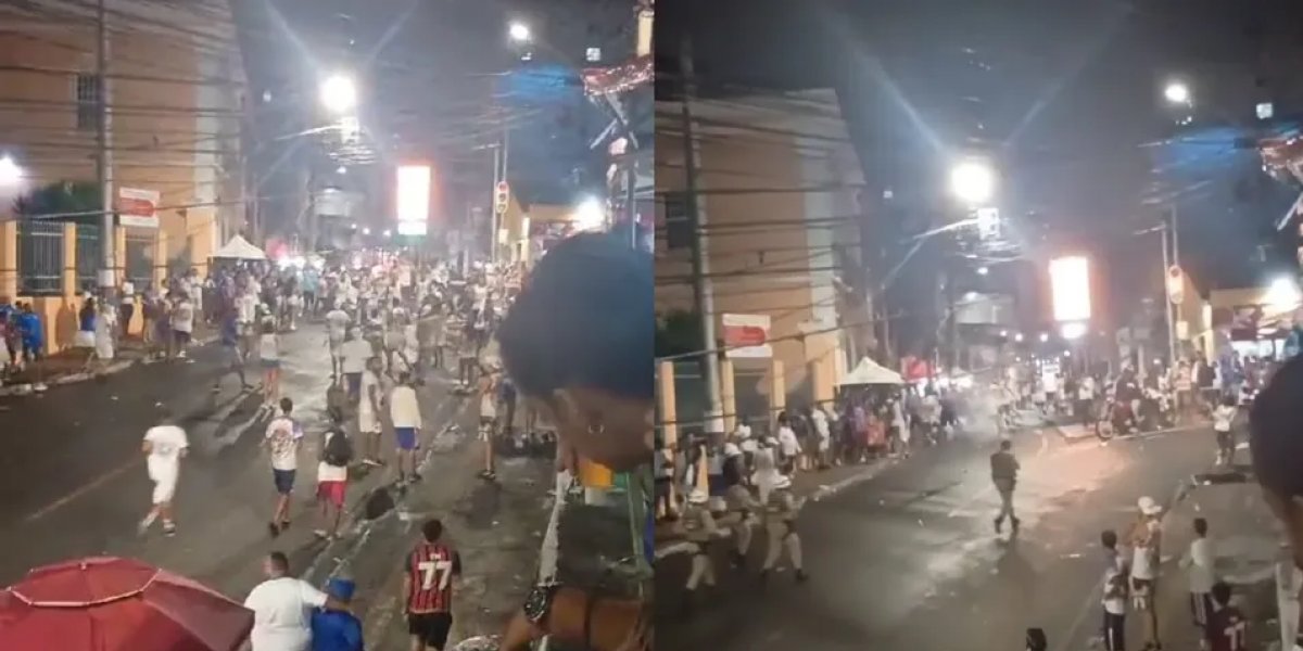 Torcedores do Bahia se envolvem em briga após jogo contra o Athletico-PR