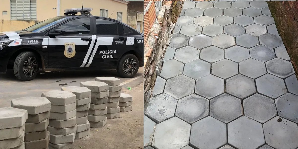 Homem rouba pedras da prefeitura para reformar sua casa