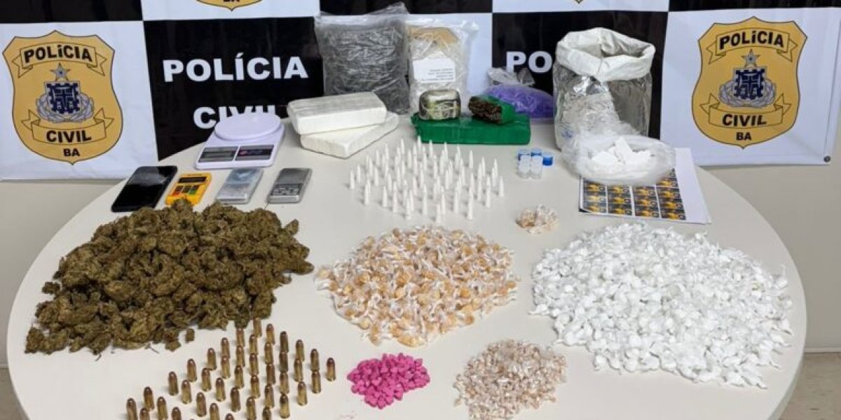 Polícia Civil apreende drogas e munições durante operação em Salvador
